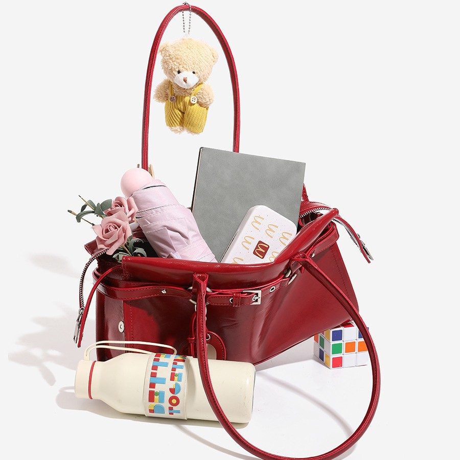 Rote Ballet Princess Schultertasche Für Damen Zur Hochzeit_voghion.com