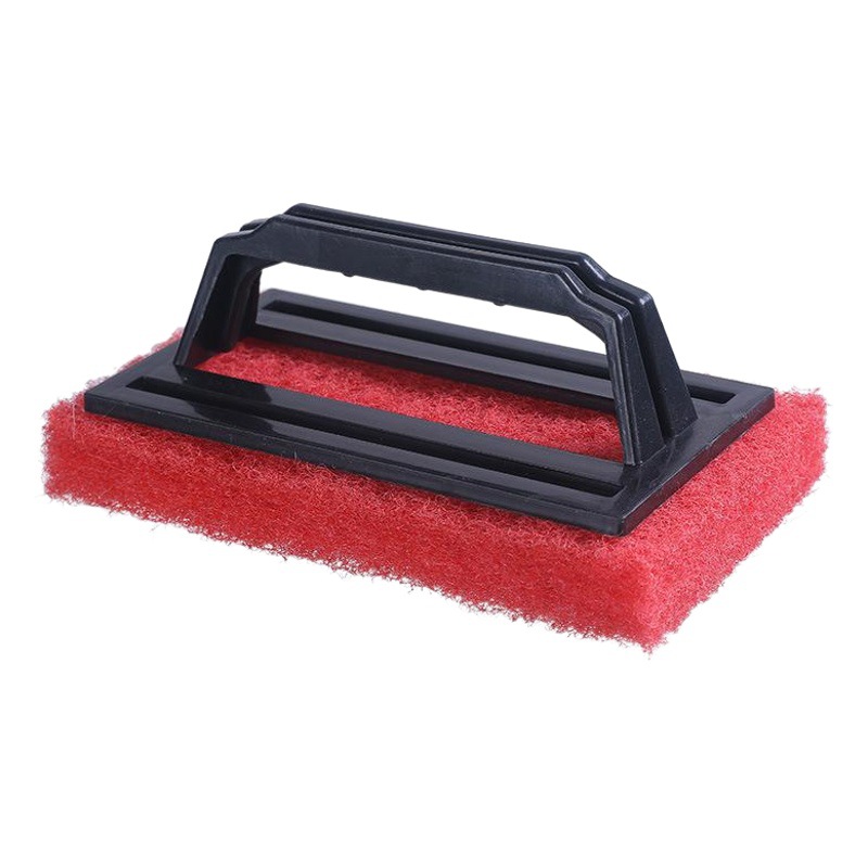 Piscina esponja inferior cepillo de limpieza mango engrosada bañera piso limpieza estropajo piscina cepillo