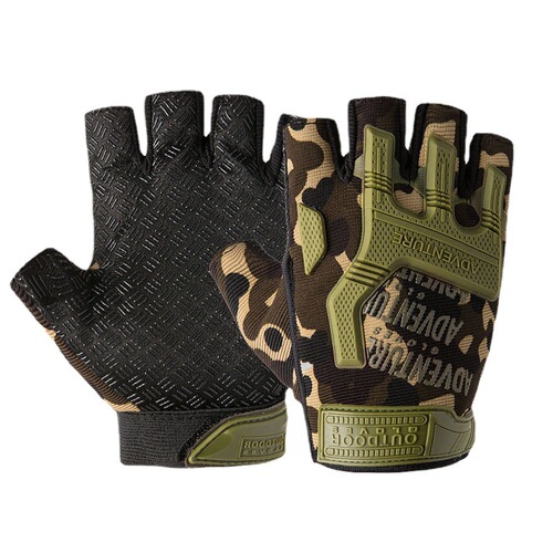Tactical half-finger gloves for military fans men and women outdoor sports cycling training mountaineering sunshade performance fitness gloves