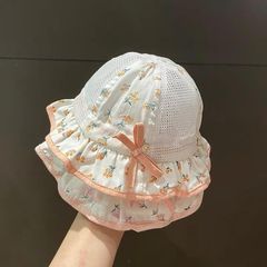 Baby Hat Summer Thin Model Infants and Toddlers Girls Baby Sun Hat Princess Cute Adjustable Children Fisherman Hat Trend