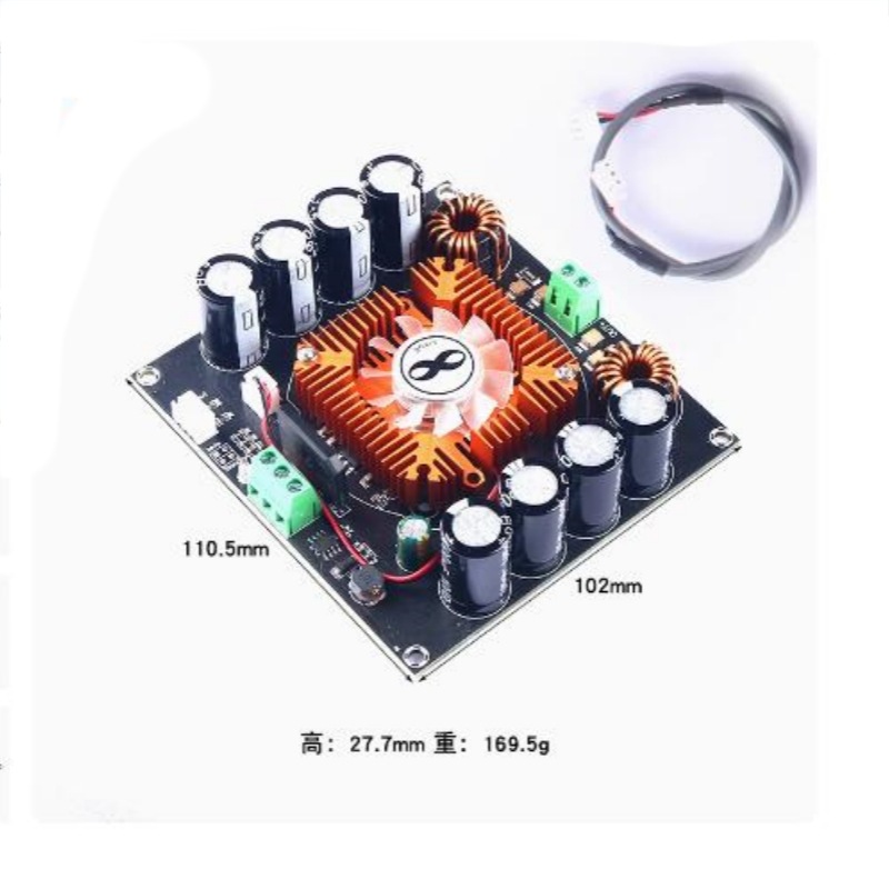 TDA8954TH数字功放板超大功率单声道音频放大板XH-M257纯后级420W