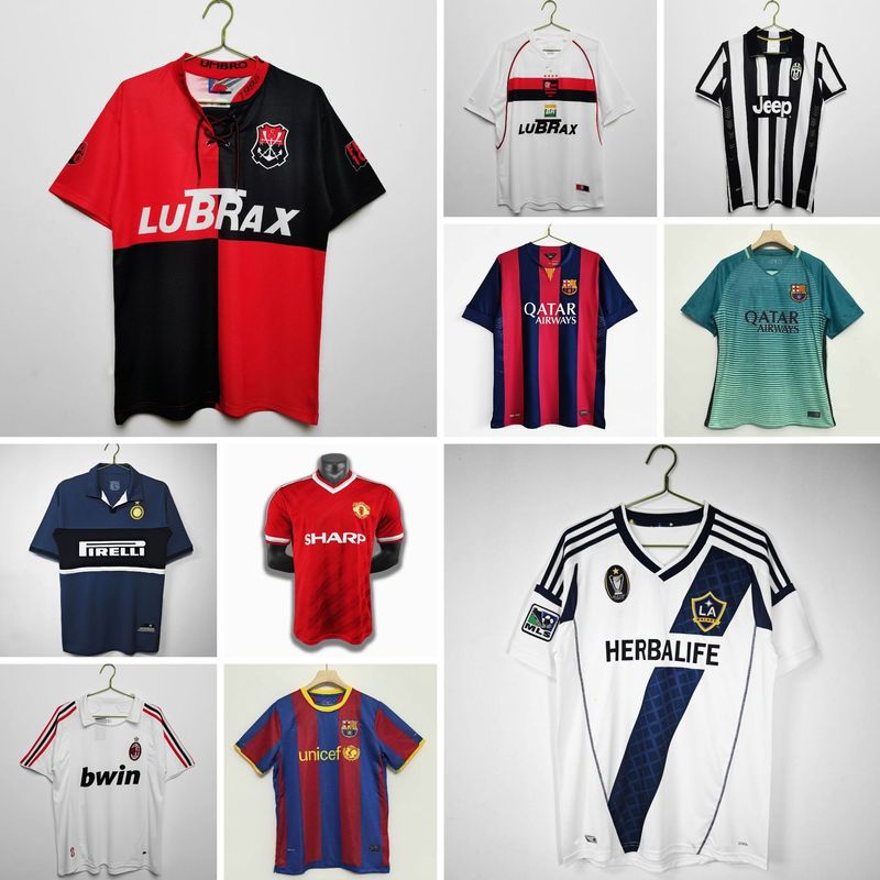 卸売クロスボーダーレトロジャージクラブレアルマドリードマンチェスターユナイテッドACアーセナルバルセロナ半袖サッカーユニフォーム受託配送|undefined