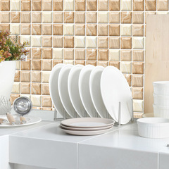 亞馬遜牆壁貼紙北歐3d立體PVC牆貼紙泡沫牆紙自粘壁紙可擦洗代發