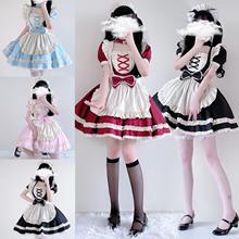 日系黑白lolita女仆装cos大佬猫系大码女佣服二次元cosplay男仆装