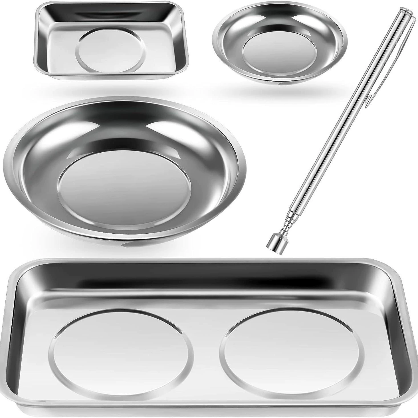 Магнитная чаша из нержавеющей стали магнитная чаша для хранения из пяти частей пластина для хранения магнитных инструментов чаша 3 дюйма 4 дюйма 6 дюймов пластина для инструментов