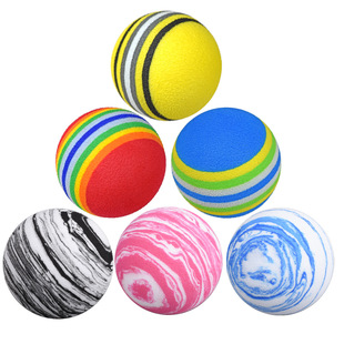 Golf Rainbow Ball sponge solid ball children's sports toy ball indoor practice ball EVA soft ball