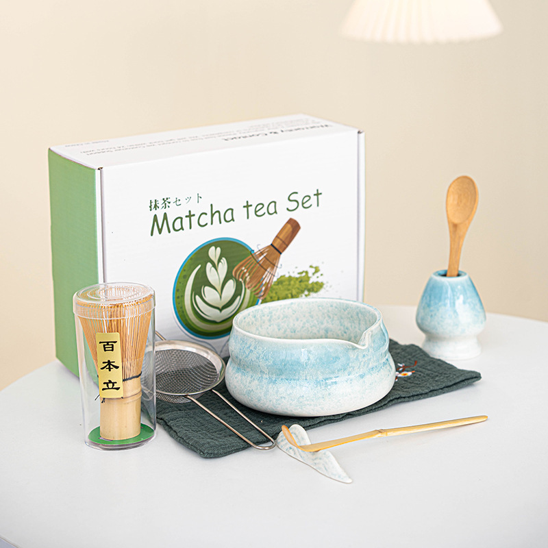国境を越えた抹茶茶器専門窯釉百本立茶筌日本抹茶セット注ぎ口付き抹茶ボウル高価値|undefined