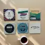 定制咖啡厅酒店40pt60pt80pt纸杯垫