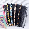 Multicoloured hair accessory, bangs, hairgrip, floral print