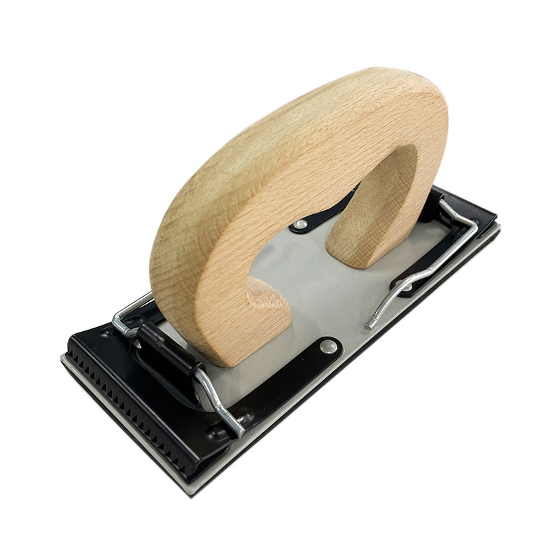 新款优质打磨利器专业高端木柄打砂纸用砂架砂皮架特优砂纸架手工