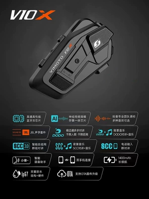 Helmet Bluetooth Headset Built-In | Motorcycle Helmet Headset