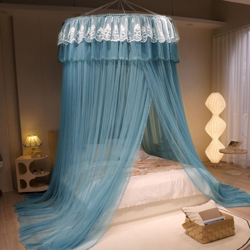 Dingding mosquito net princess wind bedroom can be folded and…