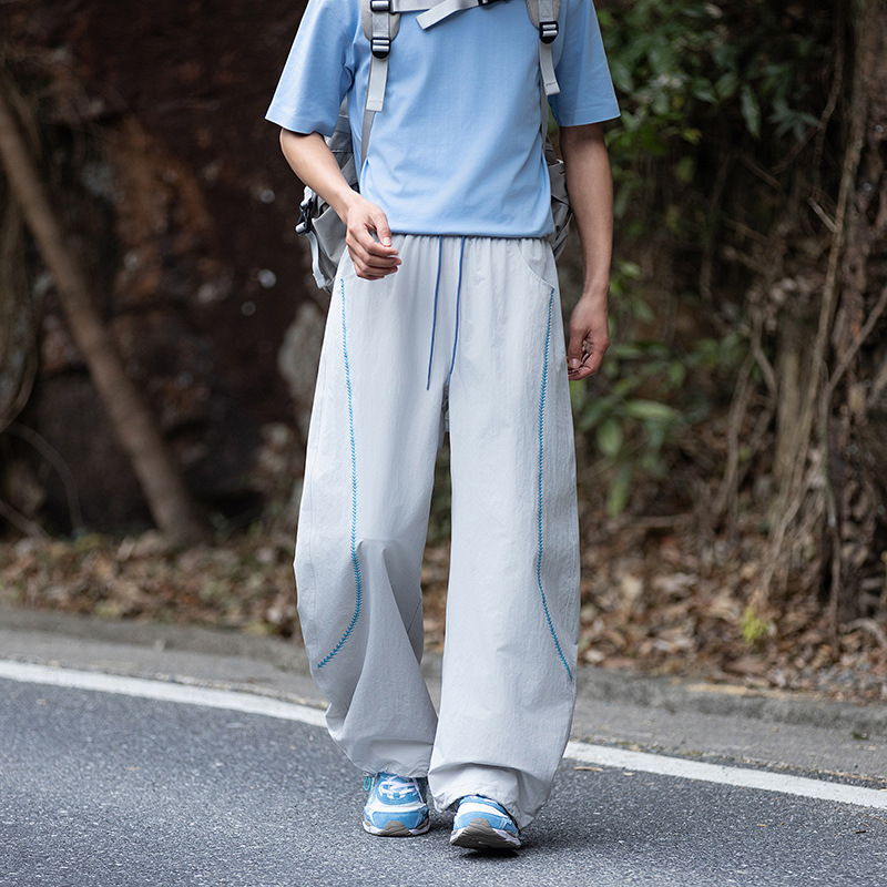 American-Style Outdoor Casual Suhar Line Unisex 2026 Summer Loose Wide-Leg Straight Sports Pants for Men and Women American-Style Outdoor Casual Suhar Line Unisex 2026 Summer Loose Wide-Leg Straight Sports Pants for Men and Women