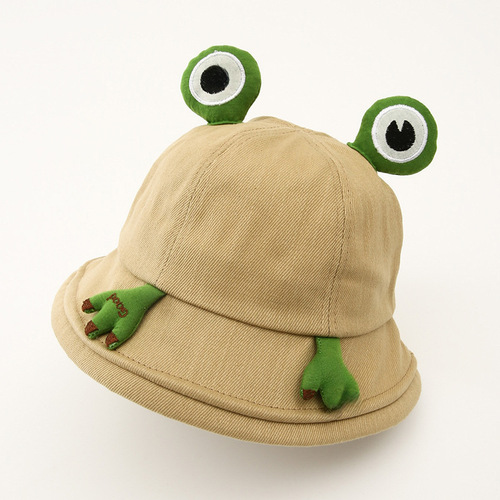 Summer and Autumn New Baby Fisherman Hat Cartoon Super Cute Unisex Children Thin Breathable Bucket Hat Children Outing Sun Hat