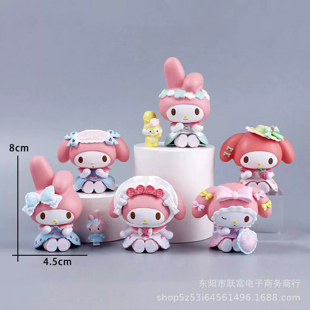 Слепой пакет фигурок (Sanrio) Dream Theme Tea Party My Melody & Friends, 8 милых коллекционных фигурок