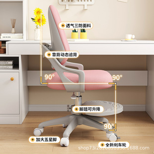 Children's Learning Chair Can Be Lifted and Adjusted, Special Stool, Home Desk Chair, Primary School Student's Corrective Sitting Posture Writing Chair