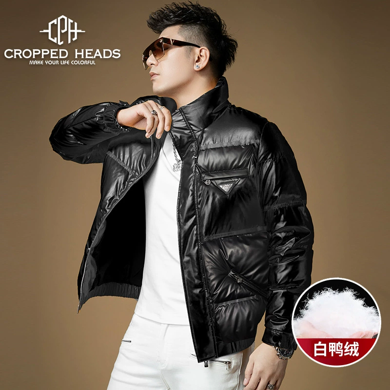 Winter windproof keep warm branded down jacket, increased thickness