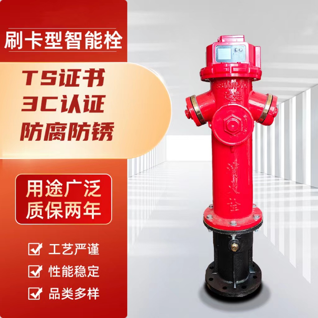 智能刷卡取水栓 刷卡型智能消火栓 SS100/65-1.6ZN消防栓4G地上栓