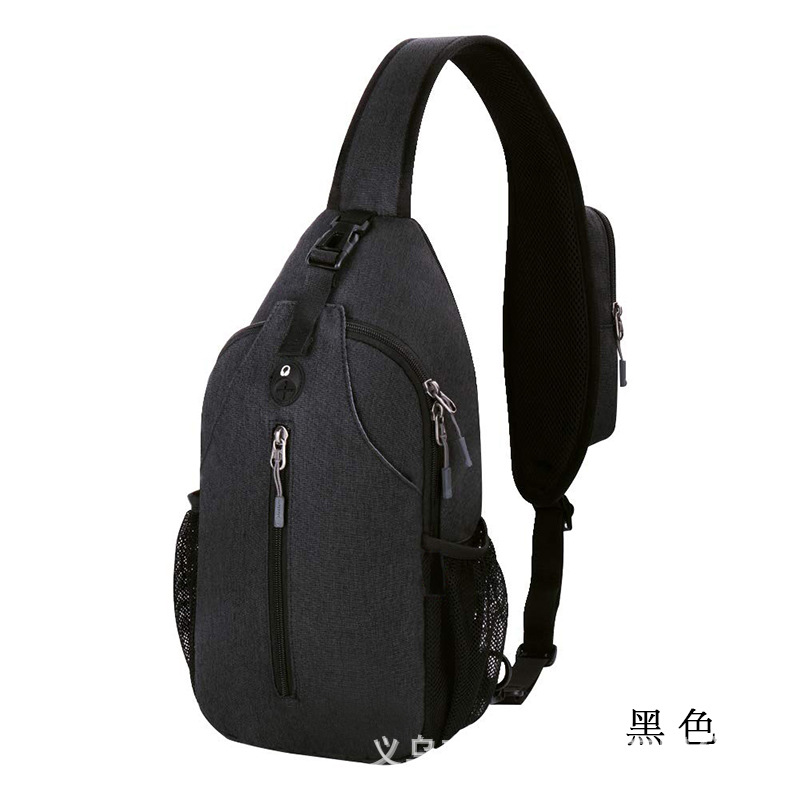 Fashionable unisex outdoor lightweight shoulder bag, large capacity portable crossbody bag, hiking casual bag, chest bag, cross-border