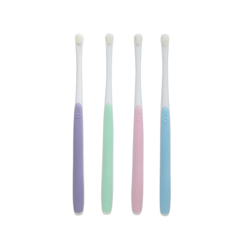 Pet toothbrush for cats and dogs, brushing and cleaning teeth, cat toothbrush, dog toothbrush, pet supplies, toothbrush factory wholesale
