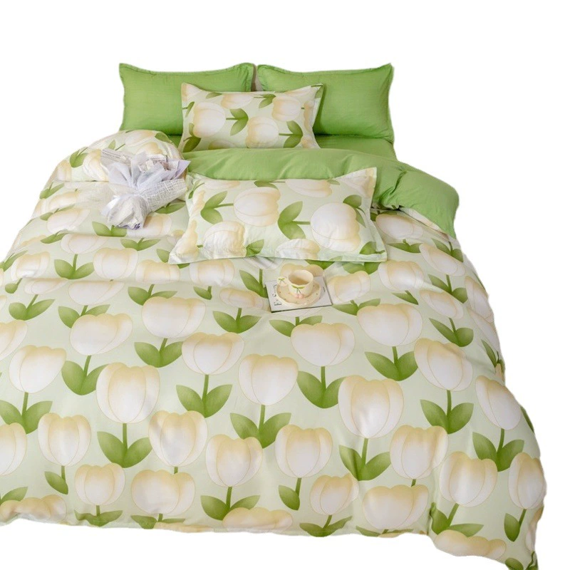 Бесплатная доставка нового хлопка алоэ вера четыре комплекта постельных принадлежностей 4 комплекта студенческого общежития