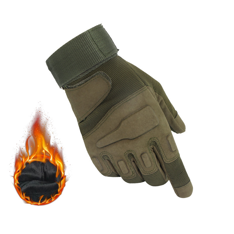 카키 전체 손가락 (기모)