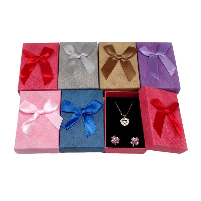 Factory wholesale direct sales sky cover carton packaging jewelry box ring pendant earrings storage small set box Lotus