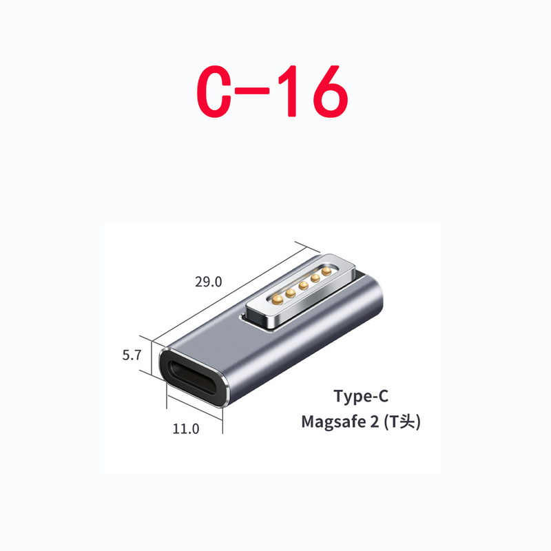 Type cアダプタusb 3.1アダプタ雷インターフェイス磁気プラグ公転母延長エルボ|undefined