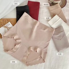 大版德绒磨毛高腰收腹三角内裤女士大码胖mm莫代尔高弹力加长裆冬