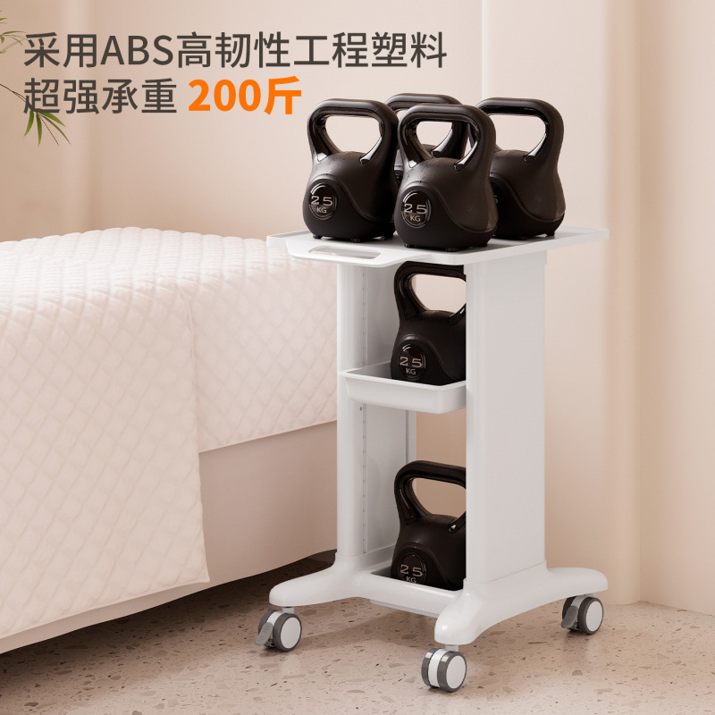 美容院专用大面板加厚仪器底座小推车台式架现代简约可移动工具车|undefined