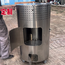 定制不锈钢烧金桶特大号加厚烧纸元宝炉焚化烧纸桶寺庙烧经桶化金