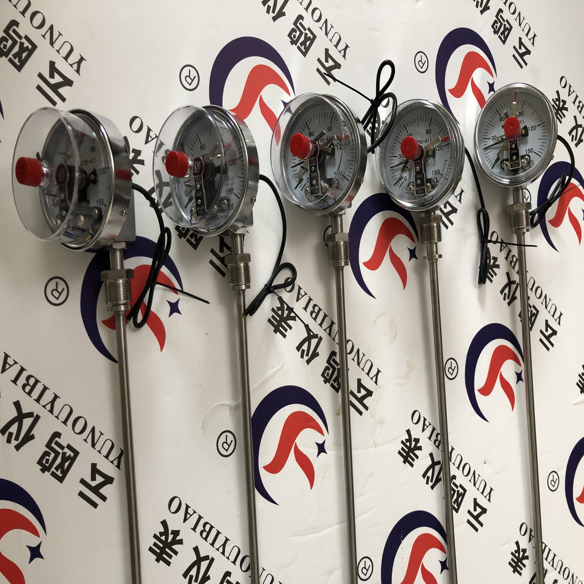 WSSX-483/WSSX-316/四氟PTFEWSSX-514固定法兰电接点双金属温度计