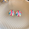 Fashionable metal earrings, simple and elegant design, wholesale