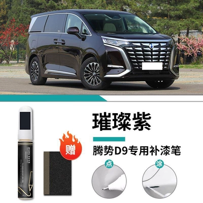 Car wax, d9 paint refill pen freezing - tengshi-d9-special-bright-purple-touch-up-pen-frosted-paper