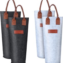 厂家直供毛毡红酒袋 葡萄酒收纳袋可印logo香槟包装礼品袋手提