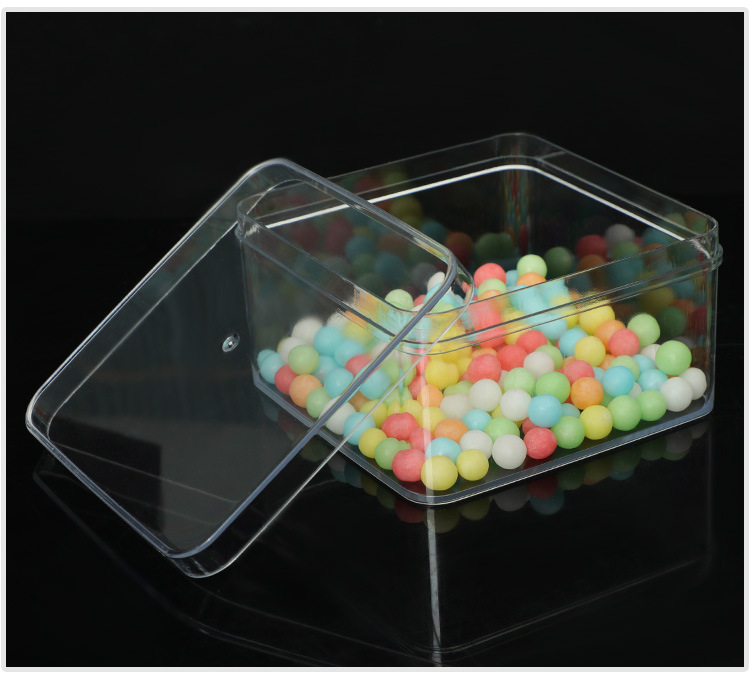 食品巧克力糖果盒烘焙饼干坚果包装盒PS透明饼干盒塑料四方盒批发详情图8