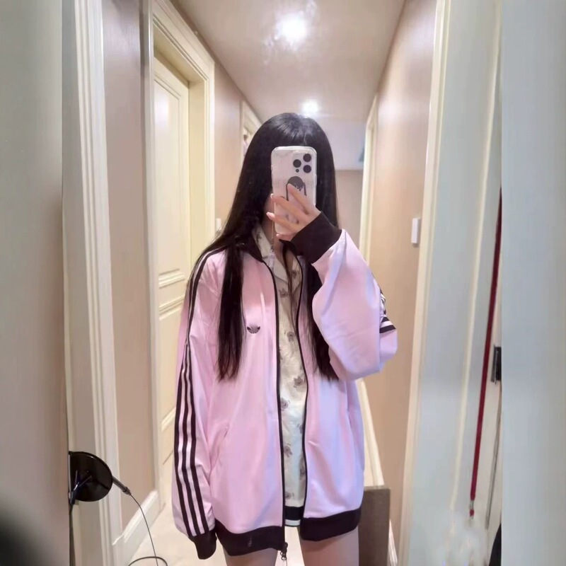 Cross-Border Foreign Trade Classic Three-Stripe Embroidered Sports Jacket, Unisex Loose Casual Versatile Jacket Top