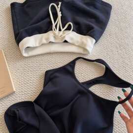 【仅用于产品展示勿拍】-韩版辣妹风带胸垫吊带背心睡衣女夏季新