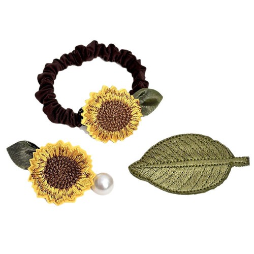 Win the championship~Sunflower Headband High-end Style Intestine Hair Tie 2025 Super Fairy Rubber Band for Women's Braided Hair