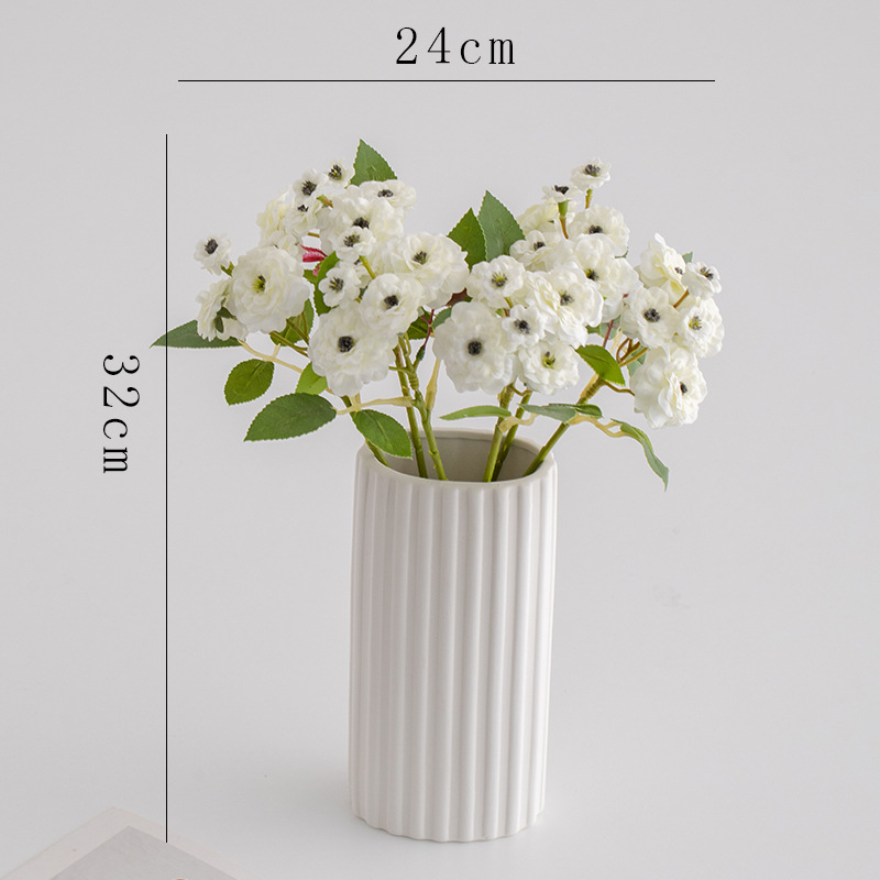 푸에게 물어보세요. 큰 (흰색) 6 짧은 장미 (흰색)