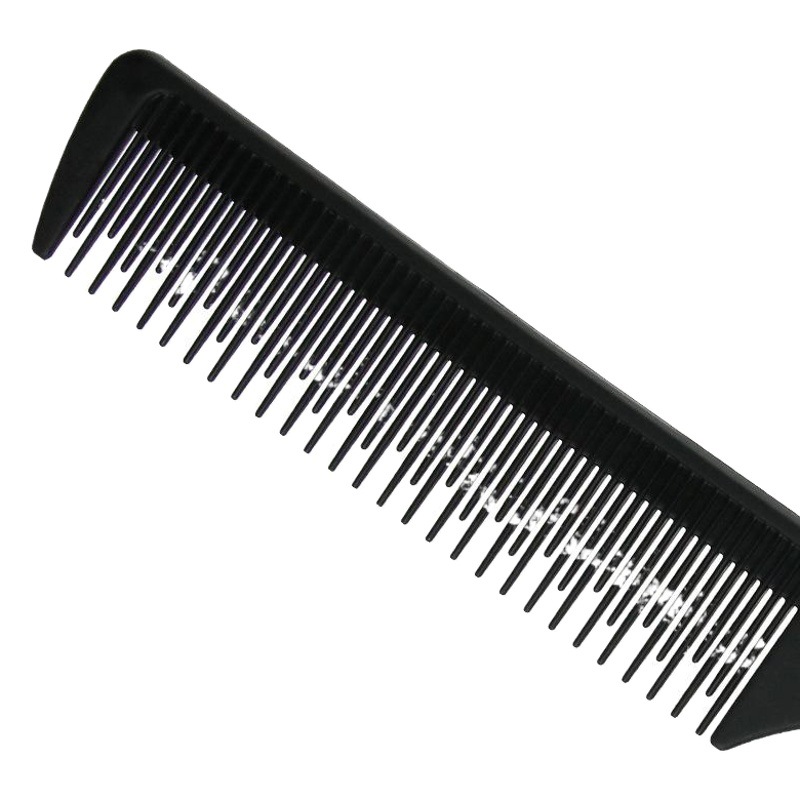 Fiebre del oro de fibra de carbono cubierta Tony peine punta peine de la cola aguja de acero doble cabeza peine peluquería peine de plástico peine del pelo