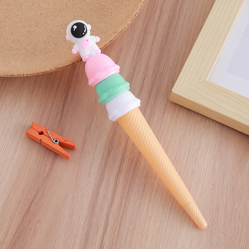 Bolígrafo de góner Haagen-Dazs Bolígrafo de góner de cono de dibujos animados Bolígrafo de góner de helado Papelería creativa Regalo de premio para estudiantes