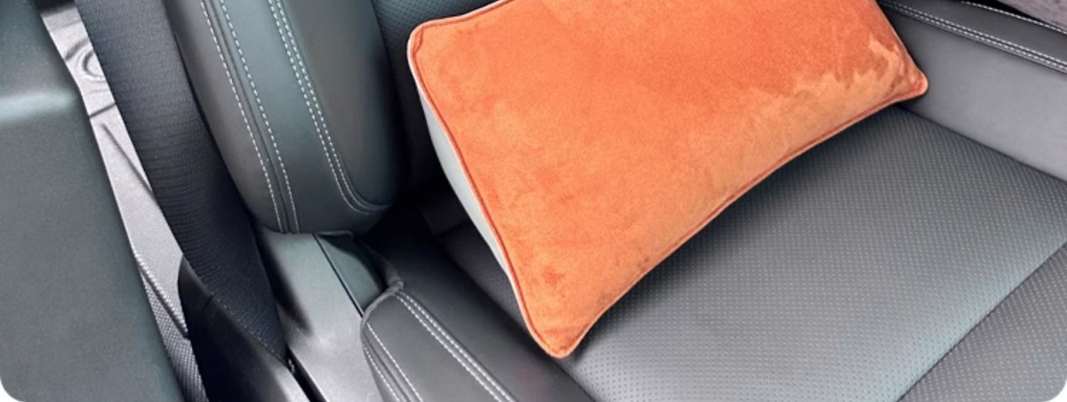 Suede Car Sports Seat Neck Support Headrest Suitable for Zeekr 001 Byd Lynk & Co Soft Lumbar Support