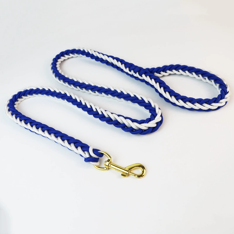 Поводок для собак (JINJIA) 8-нитевой косичка из верёвки, длина 1,3 м × 5 см, прочный для средних и крупных собак