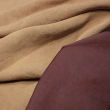 【薯莨红】顺德莨绸龟裂纹红云纱布料 手工复古非遗蚕丝服装面料