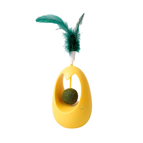 Pet Supplies Amazon New Cat Mint Ball Feather Tumbler Cat Toy Self-Enjoyment and Boredom Relief Cat Toy
