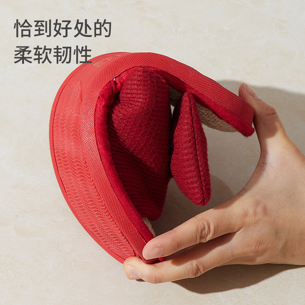 red home festive slippers all-season