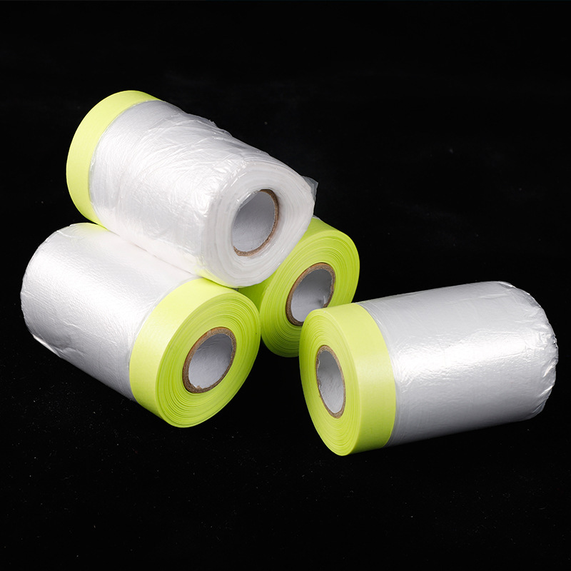 Película de enmascaramiento de decoración de muebles de alta viscosidad Película de enmascaramiento Película de enmascaramiento de pe transparente Película de enmascaramiento de pintura en aerosol para automóviles Película de papel de enmascaramiento