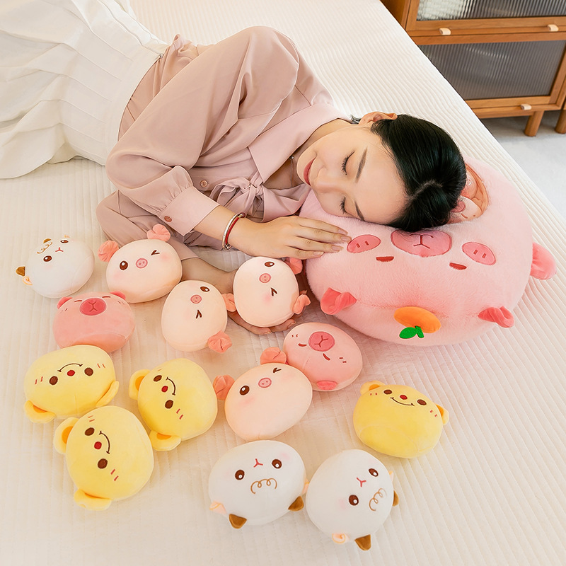 Almohada/cojín de peluche oficial y adorable de capibara, con snacks, muñeco suave, regalo para niñas o niños. image 5