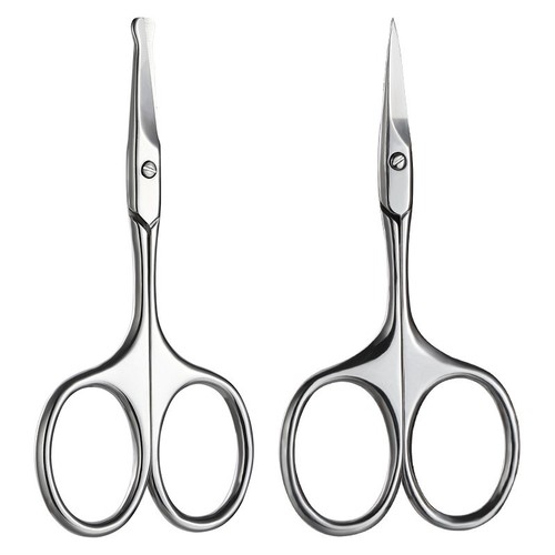 Eyebrow trimming special eyebrow scissors nose hair trimmer men and women small scissors set makeup beauty eyebrow knife tool